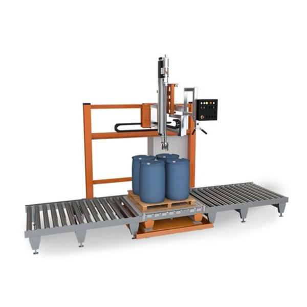 Riempitrice a liquido per fusti da 200 litri