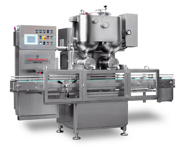 Riempitrice semi-automatica di marmellata di frutta a doppia testa 