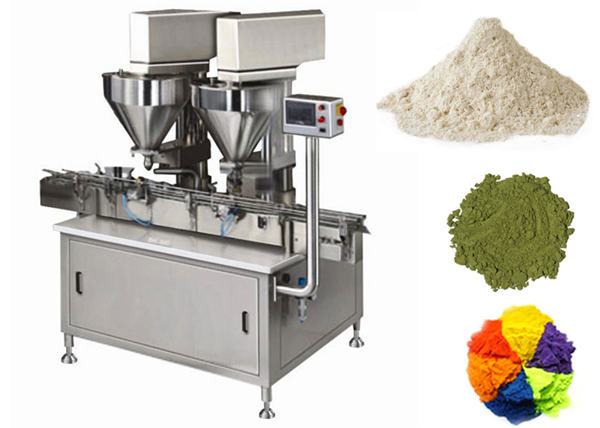 Riempitrice automatica a 2 teste di polvere