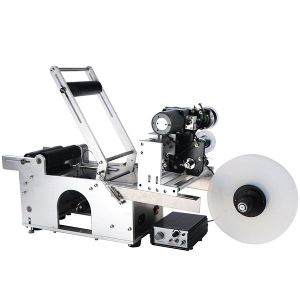 Etichettatrice semiautomatica per bottiglie rotonde